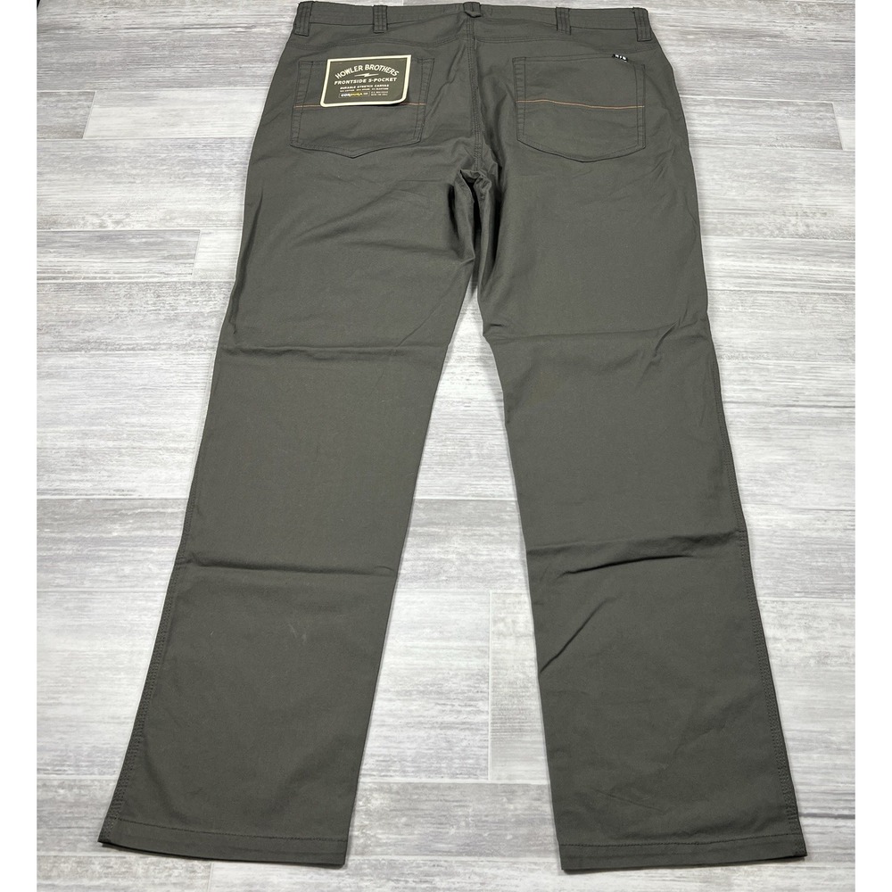 Howler Brothers Men's 40x32 Frontside 5-Pocket Straight Leg Pants Charcoal NWT‎